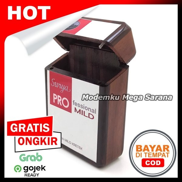 Tempat Rokok Wadah Rokok Kayu Surya Pro Mild