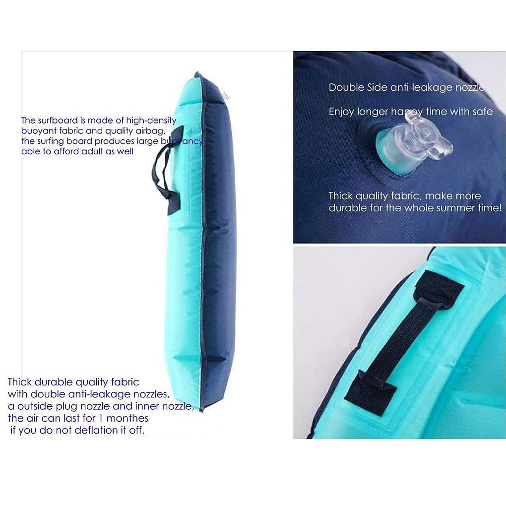 60x80cm Bodyboard Tiup Anak Kids Papan Surfing Mini Ringan Lembut