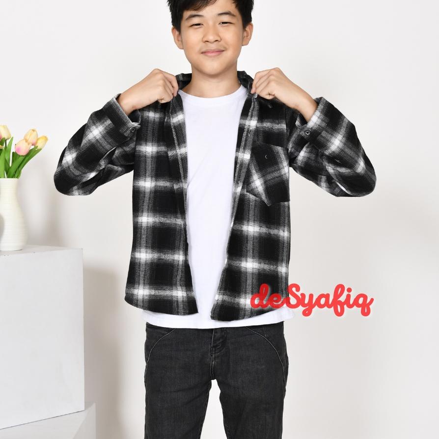 GROSIR Kemeja Flanel Anak Cowok Laki Laki 1 - 12 tahun TERLARIS  bisa COD pilih warna grosir