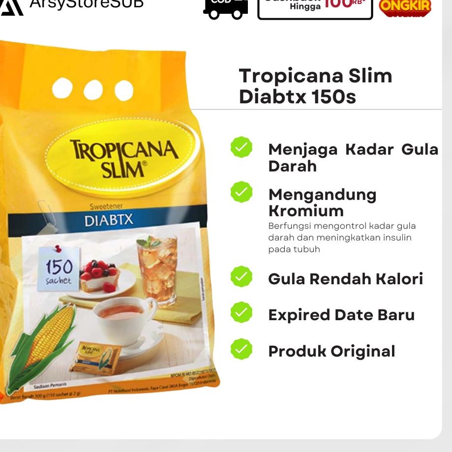 

Terlaris TROPICANA SLIM DIABTX Diabet isi 150 SACHET Real-Pict,..