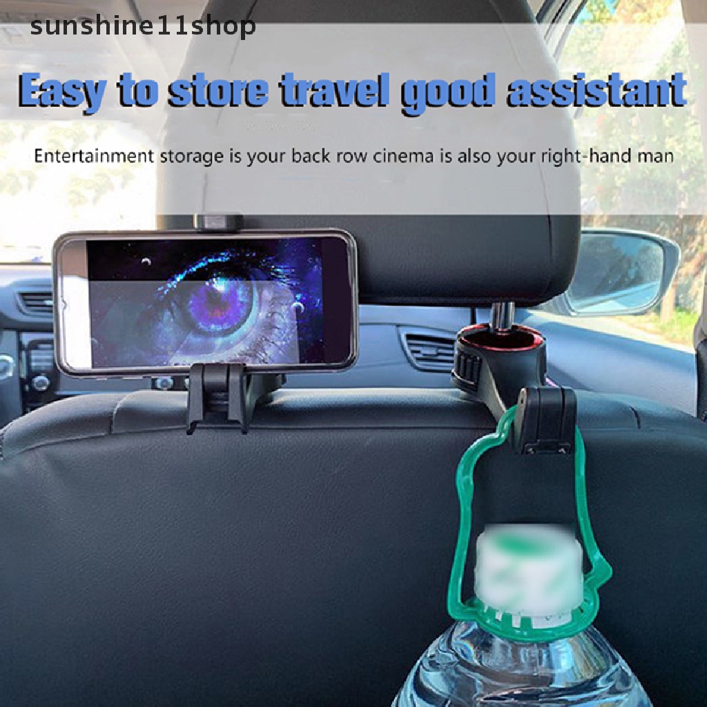 Sho Pengait Headrest Mobil 2in1 Untuk Hook Handphone Mobil Belakang Multi Fungsi N