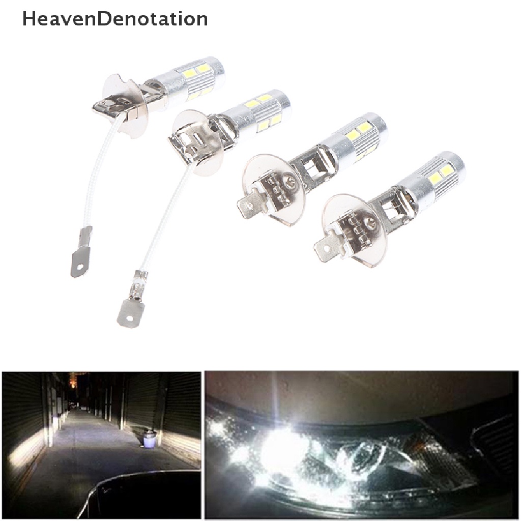 [HeavenDenotation] 2pcs H1 H3 12V 5630 6000K DC LED Lampu Mobil Auto Light Fog Light Car Headlight HDV