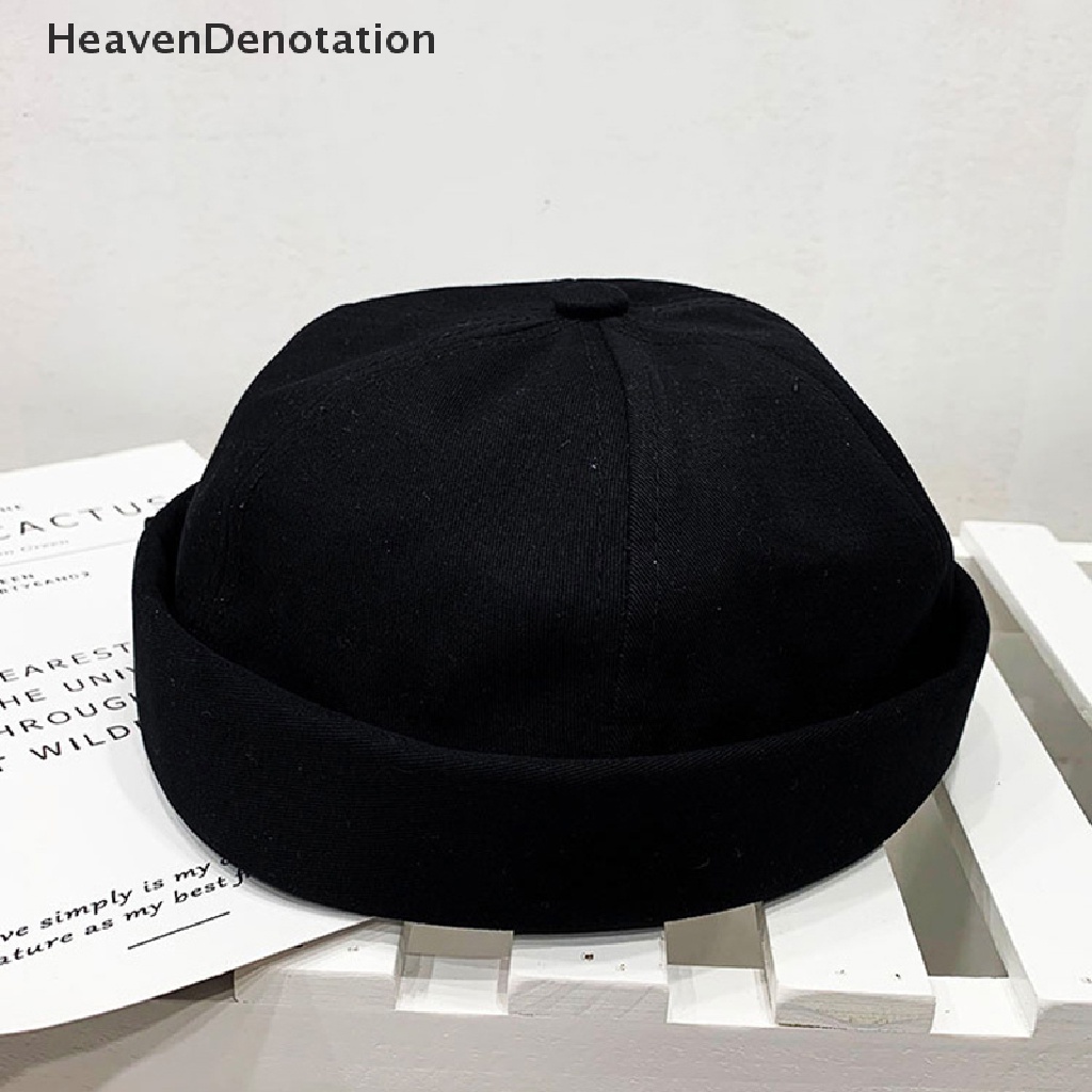 [HeavenDenotation] Brimless Hip Hop Beanie Kopiah Jalan Wanita Pria Kopiah Jalan Topi Rajut Portable Melon Cap Fashion Hiasan Kepala Caps HDV