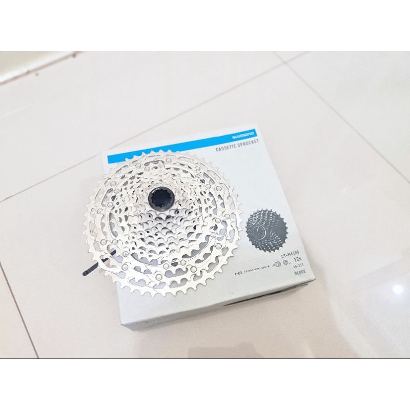 SPROCKET GEAR SHIMANO DEORE 12SP SERI M6100 JAPAN 10T-51T SPROCKETS CASSETTE DEORE 12 SPEED 10-51 T  M 6100 MICRO SPLINE MICROSPLINE