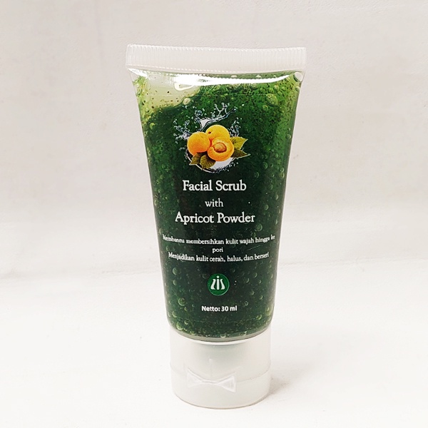 Facial Scrub With Apricot Powder ( Membantu Membersihkan, Cerah, Halus, dan Berseri )