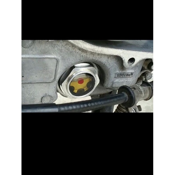 baut tutup FILTER OLI mesin transfaran transparan HONDA vario beat scoopy ADV PCX spacy