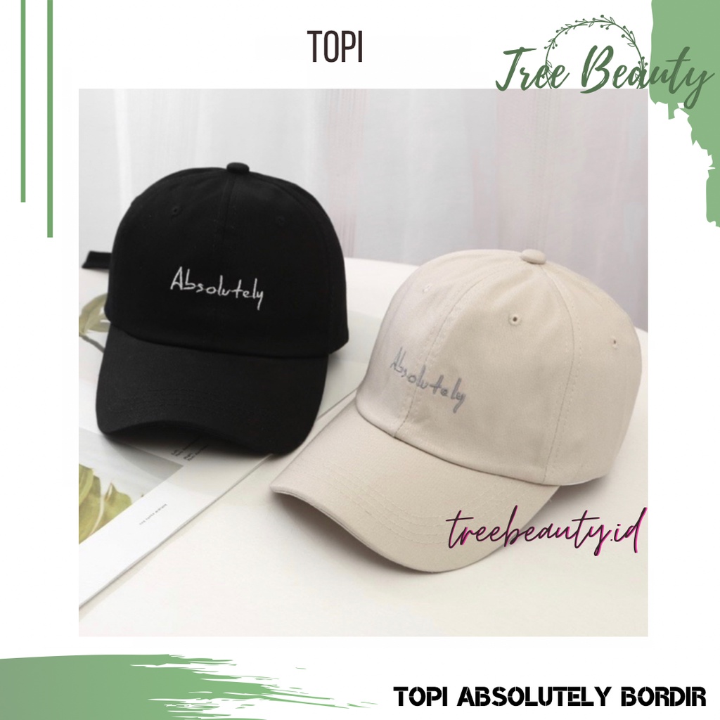 Topi Baseball Pria Wanita Dewasa Bordir Absolutely