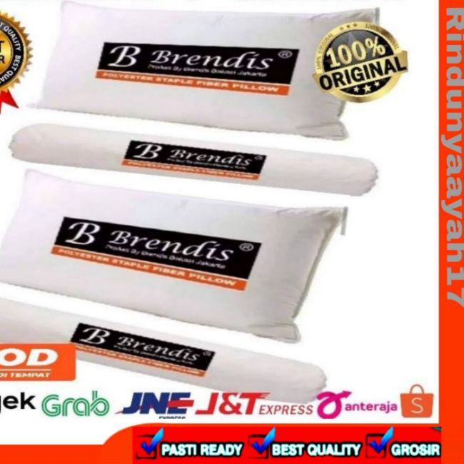 ➸ [100%ORIGINAL]Bantal Brendis & guling Brendis 2 set ( 2 bantal + 2 guling ) ♤