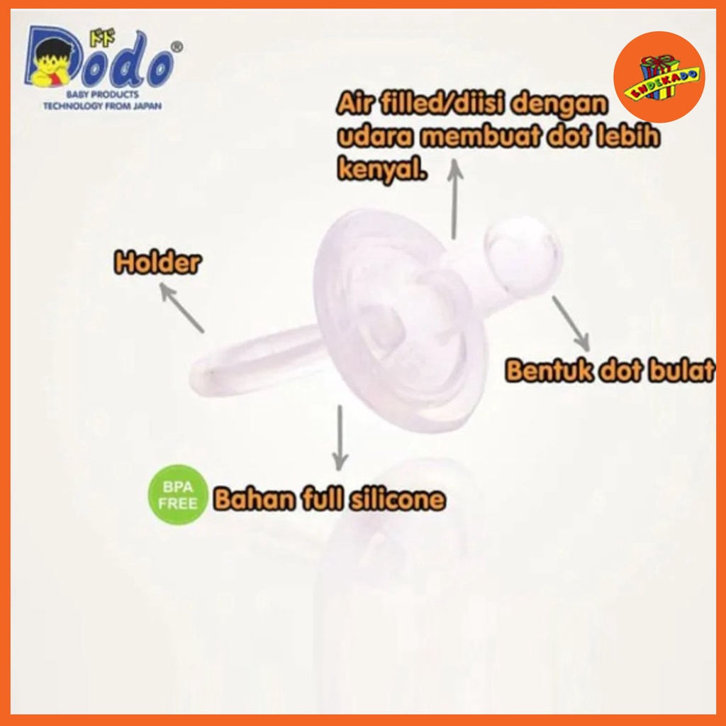 DODO Silicone Soother SA1 SA2 - Empeng Bulat