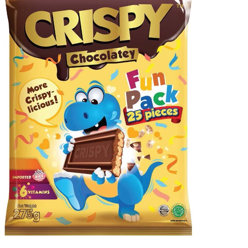 

♬ Coklat CRISPY Funpack isi 25pcs 275g ☺