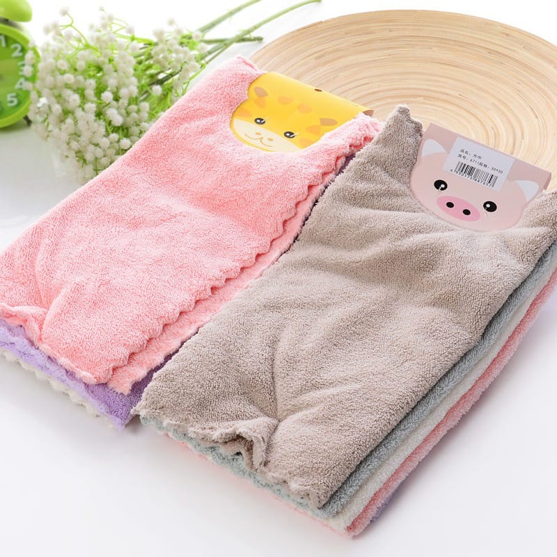 Handuk Bayi Kecil Microfiber Wajah / Lap Kain Anti Minyak - Handuk Lembut Souvenir