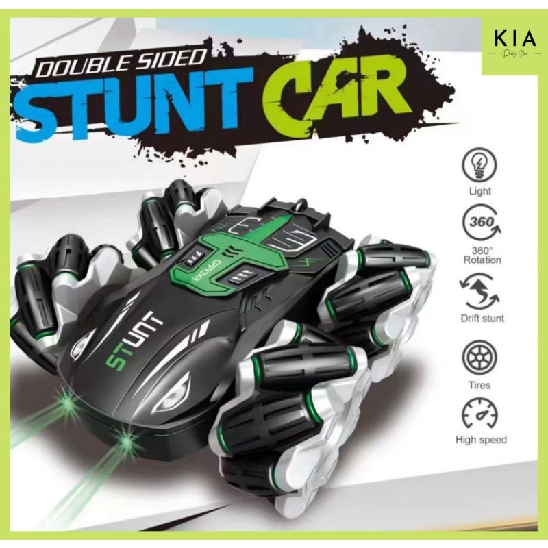 DK78 4WD Remote Control Stunt Car Besar Mainan Mobil Remote Control 360 Derajat RC Double Sided 2.4G