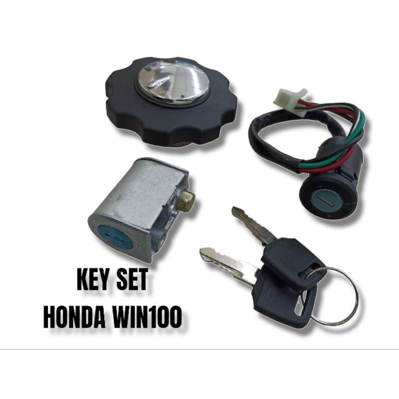 kunci kontak set plus tutup tangki win kunci stang win kontak kunci win honda win win100