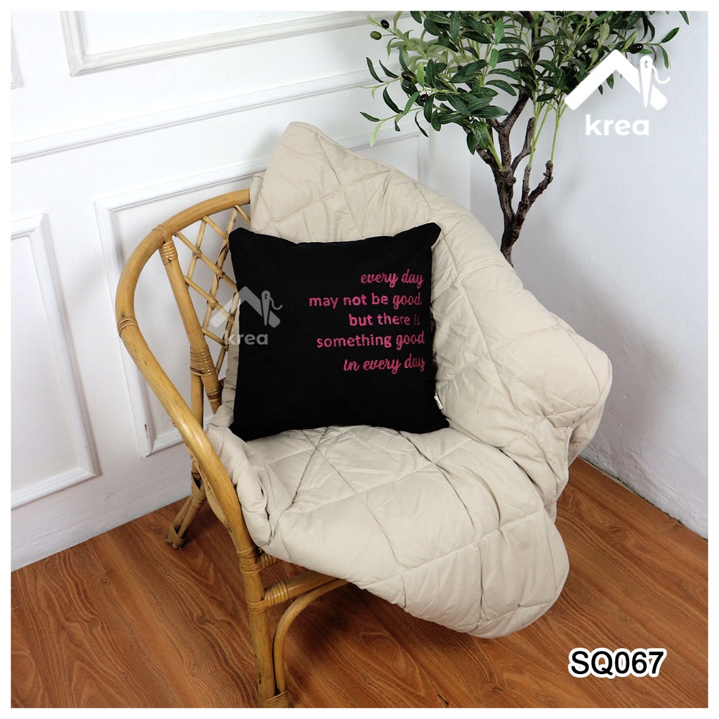 SARUNG BANTAL SOFA AESTHETICS KATUN WARNA UKURAN 40x40