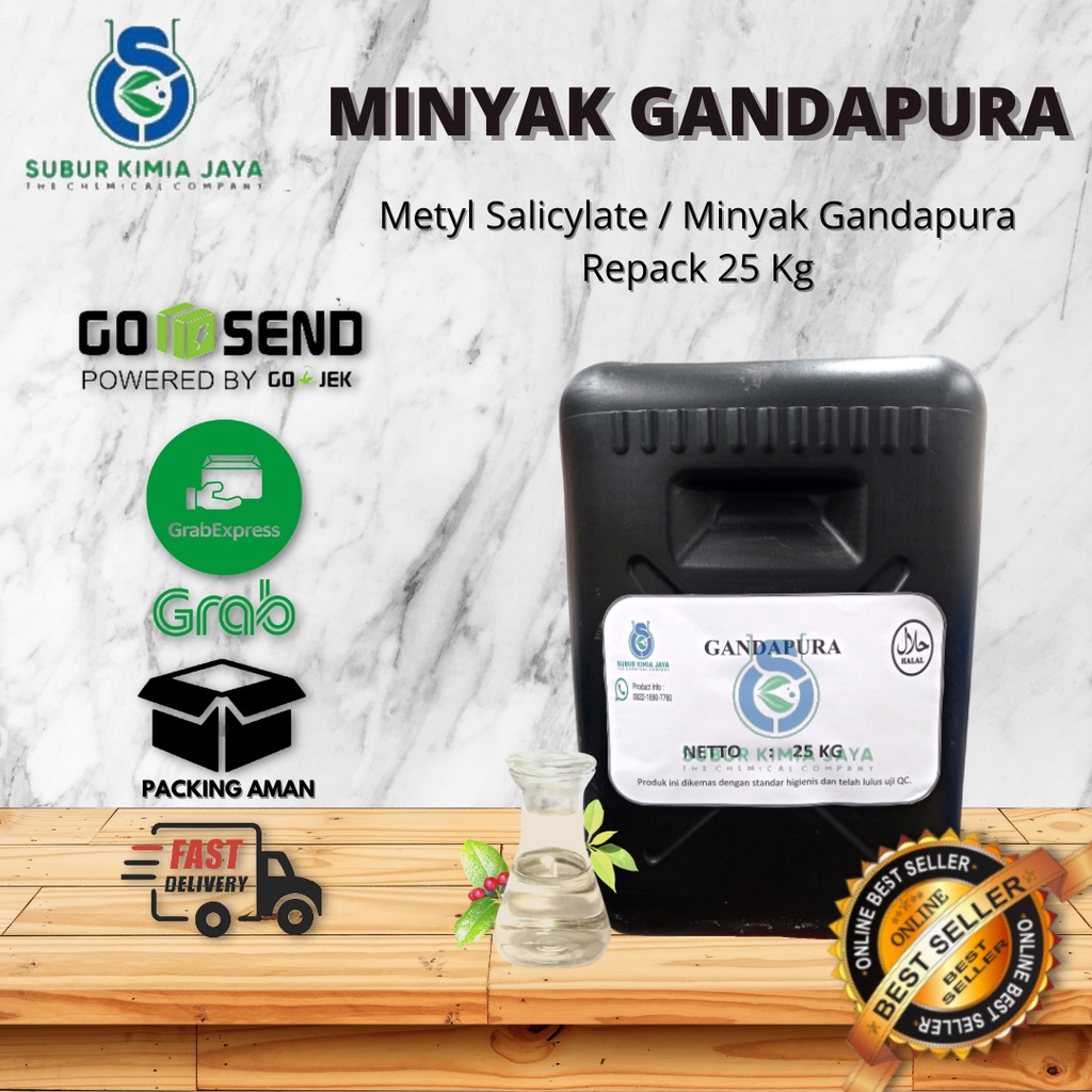 

Minyak Gandapura Murni / Methyl Salicylate / Minyak Gondopuro 25 Kg Premium