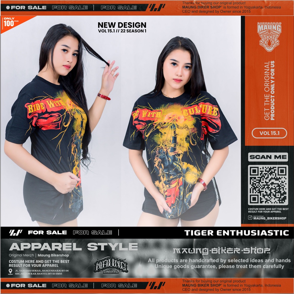 MAUNG_KAOS HONDA TIGER, KAOS GATOTKACA WAYANG, | TSHIRT GATOTKACA RIDE WITH CULTURE