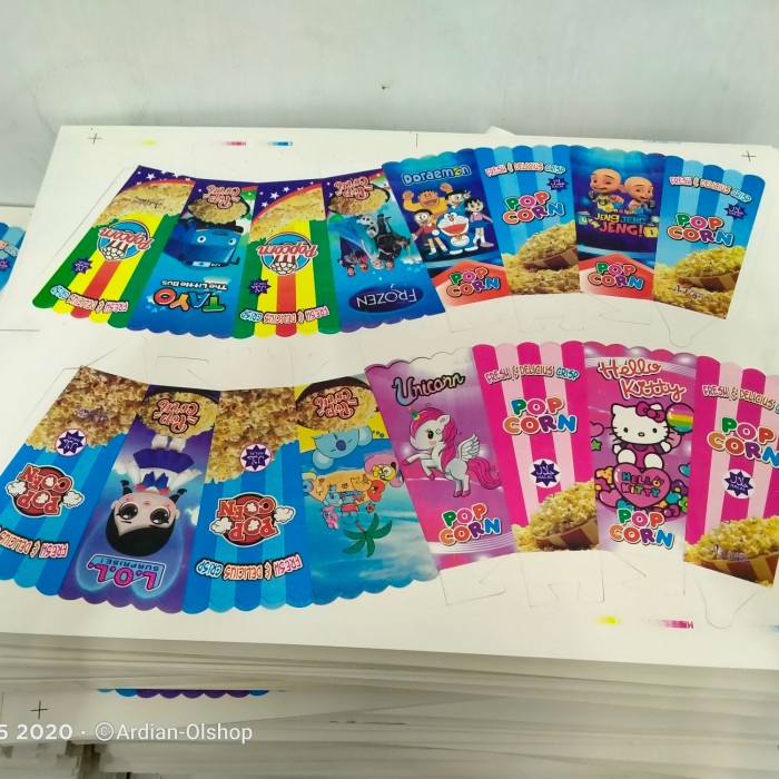

Kotak kemasan bungkus PopCorn 12x6 isi 100pcs