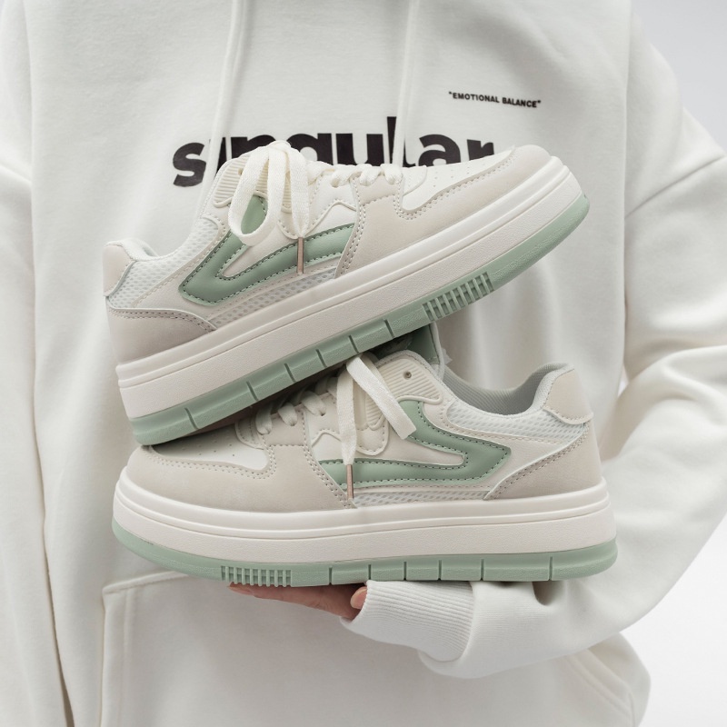 Sepatu Sneakers Wanita OOTD Sport BEIER SHOES White Mint Sepatu Wanita Kekinian 2023