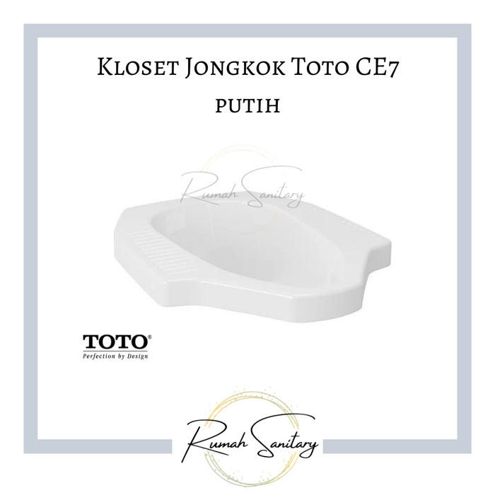 Terlaris Kloset Jongkok Toto Ce 7 / Squatting Toilet Original Toto / Toilet