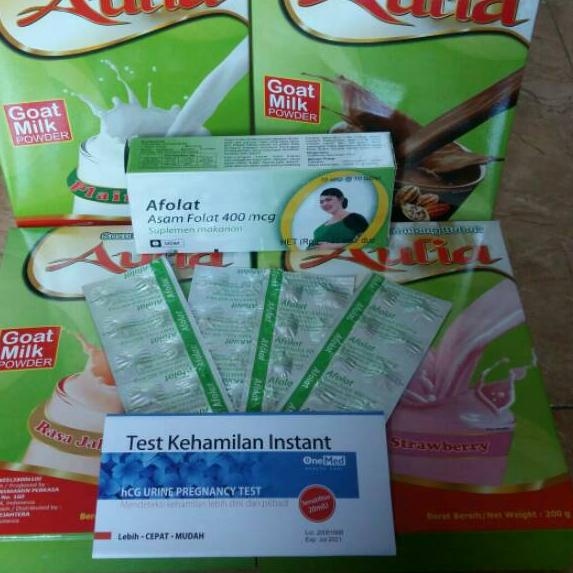 

☛ paket susu aulia + afolat 2 strip (PAKET ) ✻