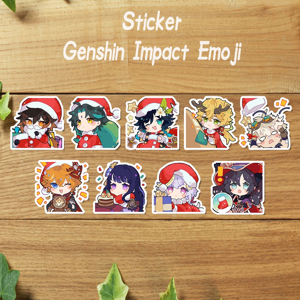 

Stiker Genshin Impact Emoji Xiao Raiden Shogun Zhongli Stiker Genshin Character