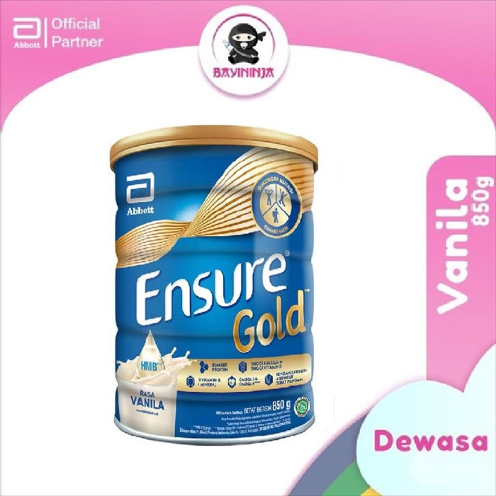

[ COD ] ENSURE Gold Susu Rendah Laktosa Vanila 850 g