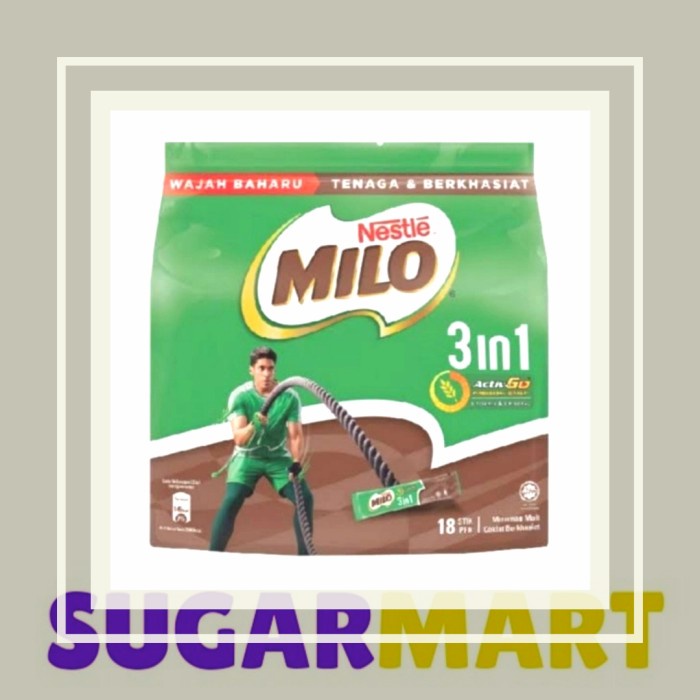 

[ COD ] Milo 3 in 1 1kg - milo malay 18px