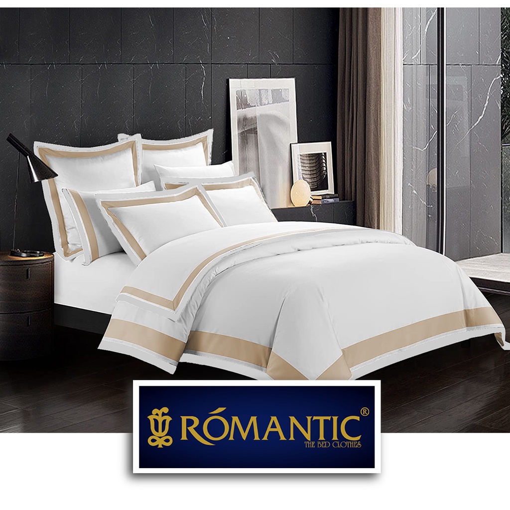 Bedcover Klasik Eropa by Romantic Luxury dengan stripe katun