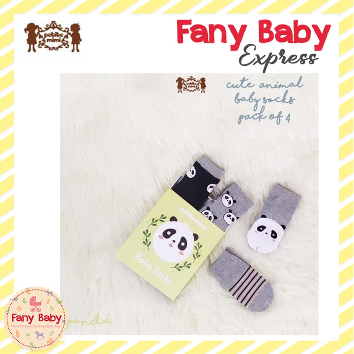 PETITE MIMI KAOS KAKI ANIMAL ISI 4PCS