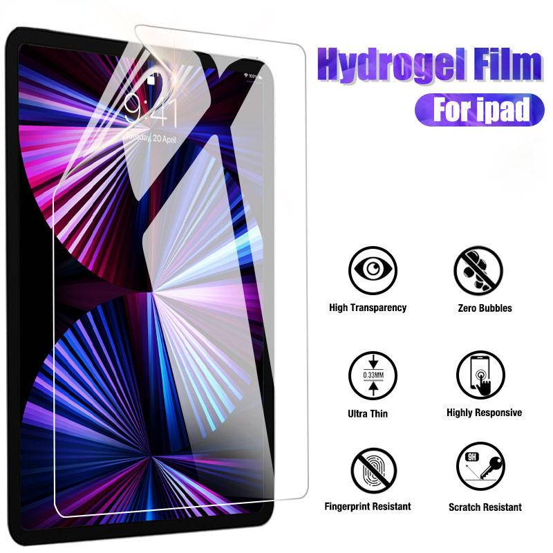 Untuk iPad Pro 11 12.9 2018 2020 2021 2022 10 9 8 7 6 5 10.9 10.2 9.7 Original HD Hydrogel Film Pelindung Layar Untuk iPad Air Mini6 5 4 3 2 10.5 10.9 7.9 8.3