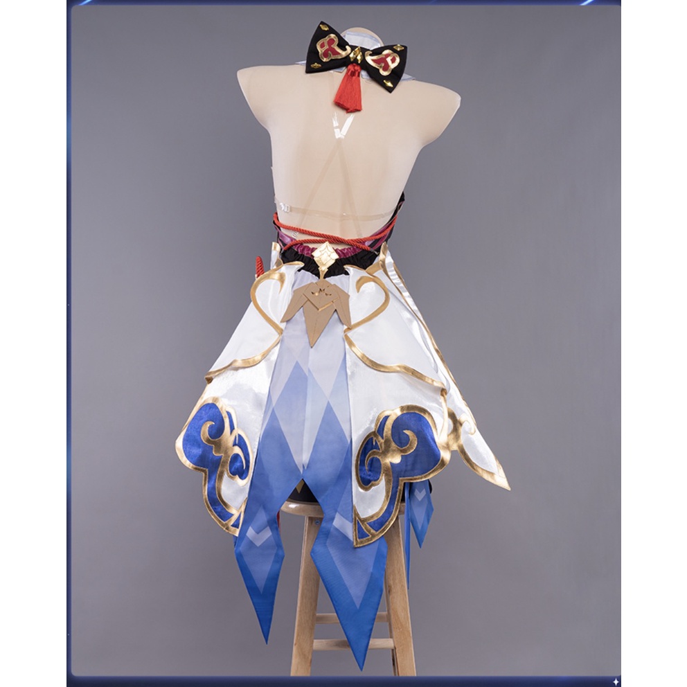 UWOWO Ganyu Cosplay Game Genshin Impact Ganyu Halloween Christmas Costume Full Set Women Girl Costumes Gan Yu