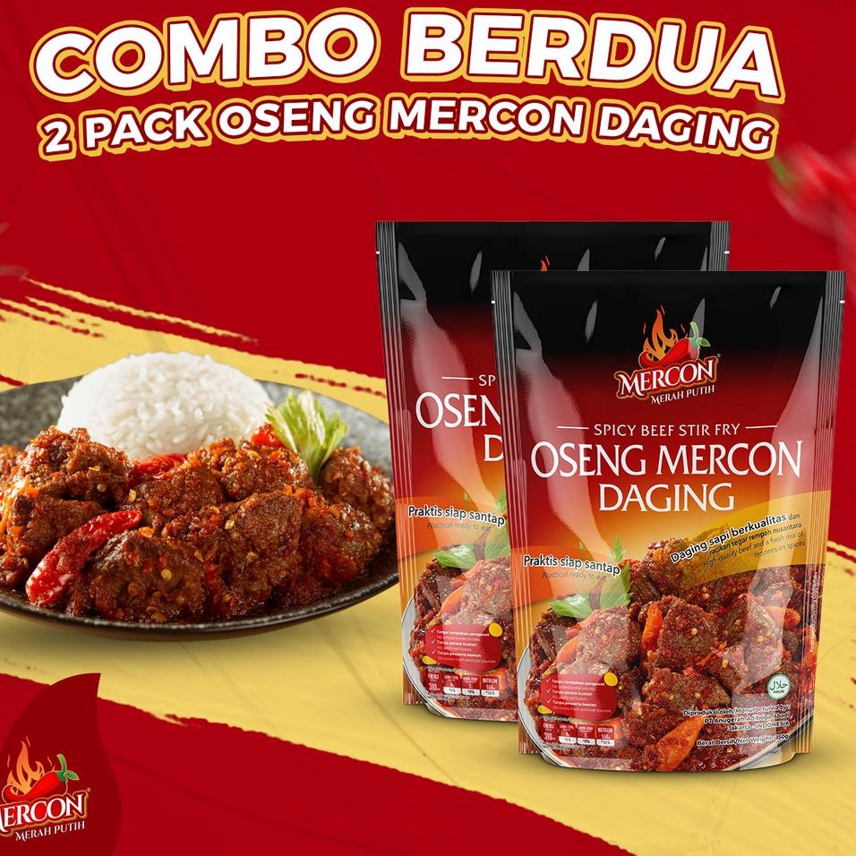 

➧ Mercon Merah Putih - Hemat Combo Berdua || 2 x Oseng Mercon Daging ☟