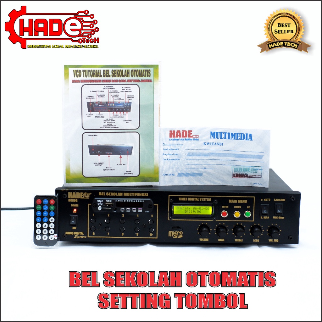 Bel Sekolah Otomatis & manual 260nada lengkap