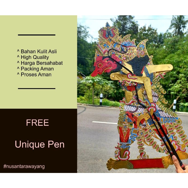 Wayang Kulit Kerbau Rahwana Alusan