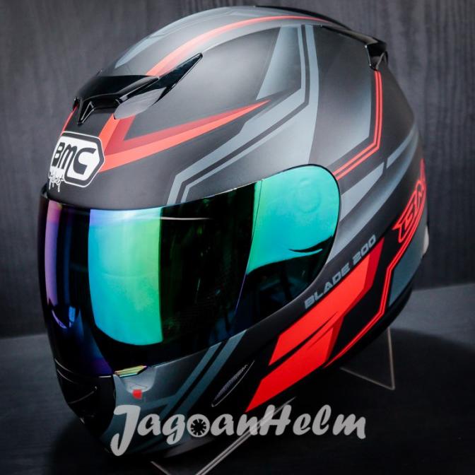 BMC HELM BLADE 200 #9 | BLACK DOFF RED | BLADE 200 SINGGLE VISOR
