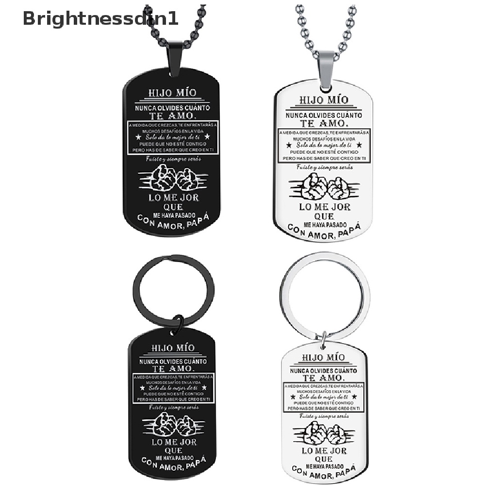 [Brightnessdin1] Kreatif Spanyol Epoxy Alloy Film Gantungan Kunci Kalung Liontin Spanyol Untuk Papá hijo Dekorasi Rumah Hadiah Ornamen Butik