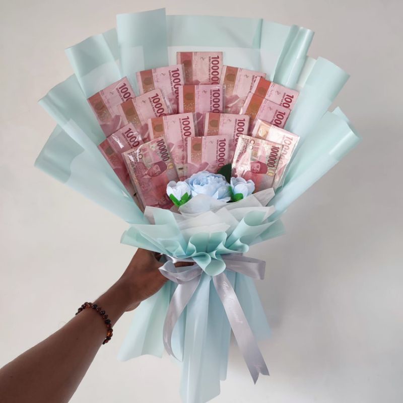 Buket bouquet wisuda pernikahan ulang tahun dan acara besar bisa request warna dan tambah kartu ucapan