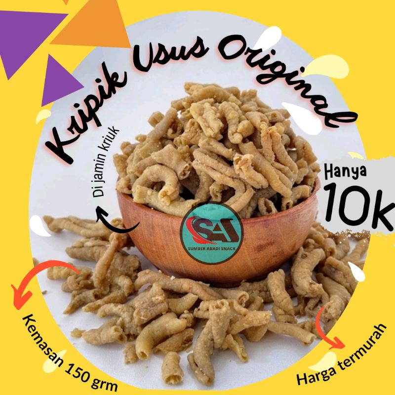 

KRIPIK USUS KRIUK,renyah rasa original