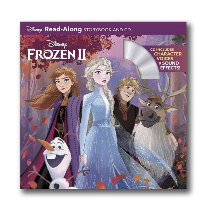 Disney Frozen 2 Read Along with CD Buku import anak Story Book Storybook Buku Cerita Bahasa Inggris