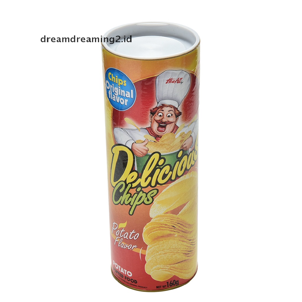 (dream) 1pcs Trick Potato Chip Dapat Novelty Canda Prank Jump Snake Mainan Rumit Lucu.