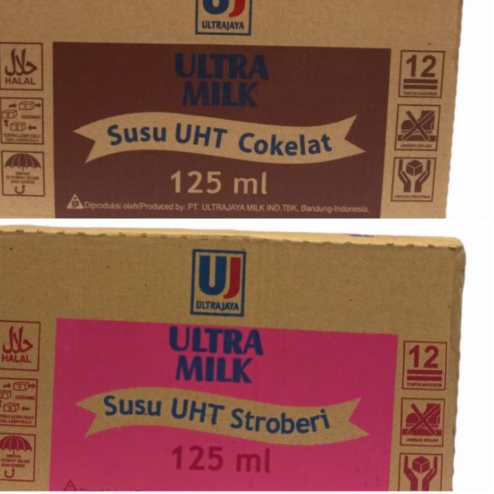 

✼ Ultra Milk UHT 125ml X 40pcs pengiriman dg kargo max 2dus/resi ☊