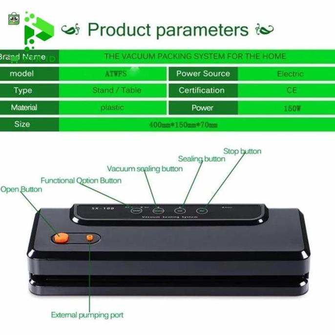 

PTR mesin sealer makanan multi fungsi-food vacuum sealer-vakum kedap