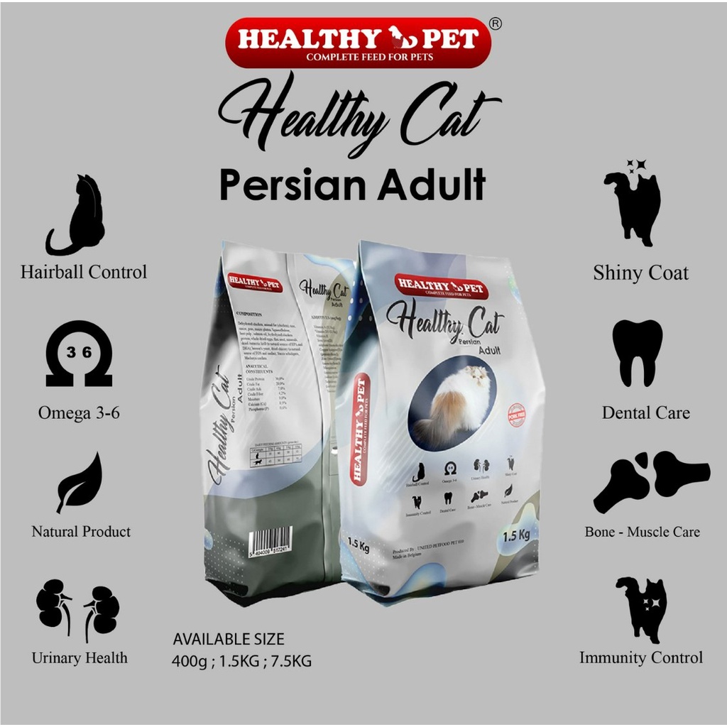 Healthy Cat 1.5kg Makanan Kucing Kering Healthy Pet