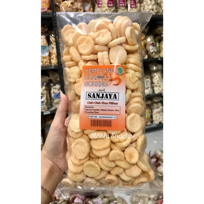 

Terlaris ✨ -Kerupuk / Kemplang Koin Udang Sanjaya 200gr Asli Bangka2.2.23