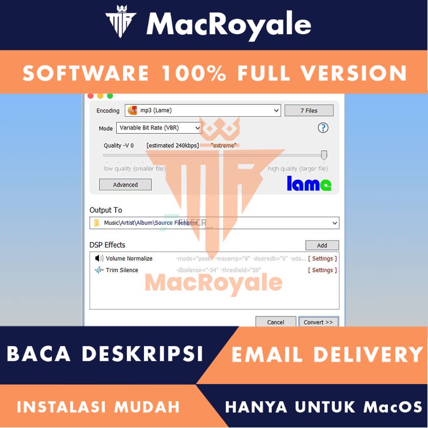 [MacOS] dBpoweramp Music Converter R17.7 Reference Full Version Lifetime Full Garansi