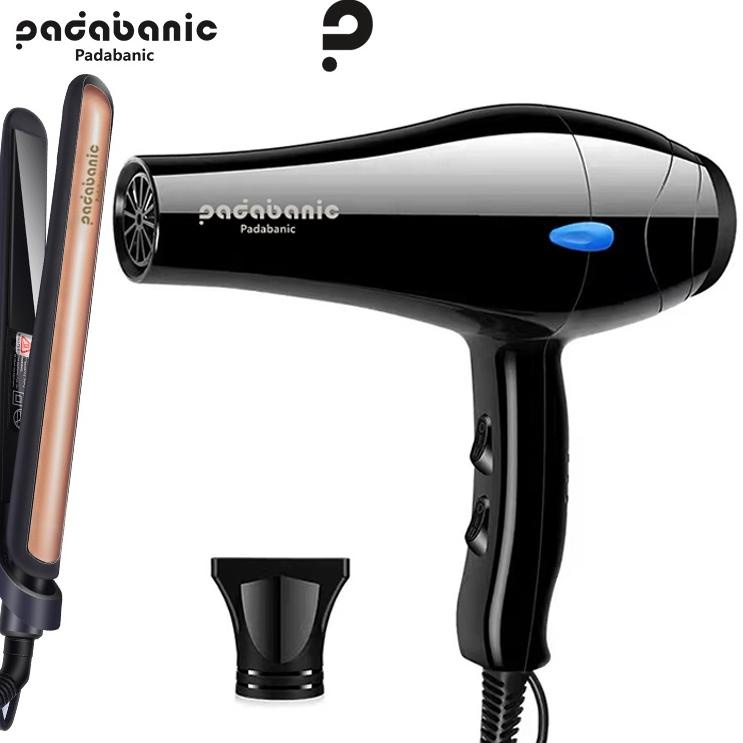 Diskon Gede PADABANIC Catokan Dan Hair Dryer 800w 1 Paket Alat Catok Plat Keramik Cepat Panas Penger