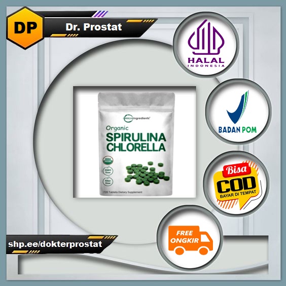 Jual Microingredients Organic SPIRULINA & CHLORELLA 720 Tablets