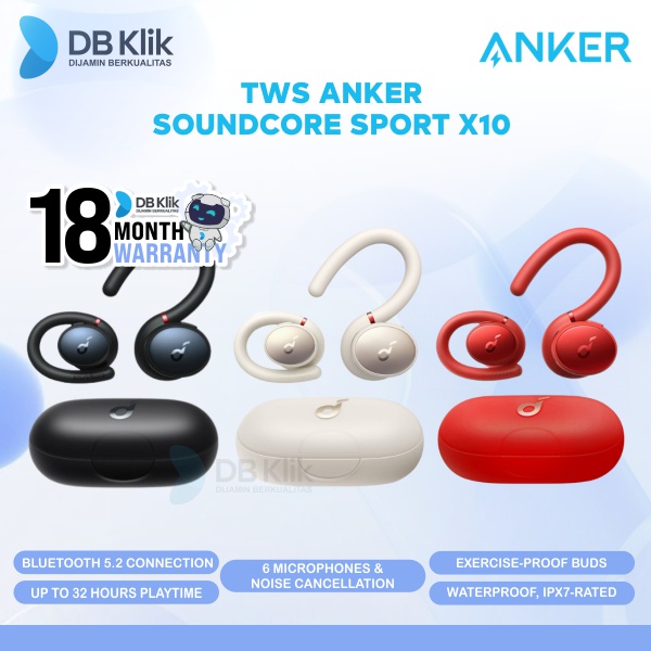 TWS Anker Soundcore Sport X10 A3961- True Wireless Earbuds ANKER A3961