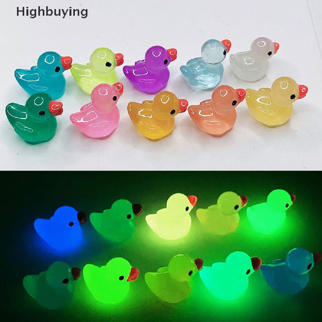 Hbid 10pcs Noctilucent Bebek Botol Es Dekorasi Kreatif Figure Ornamen Miniatur Kerajinan DIY Aksesoris Glory