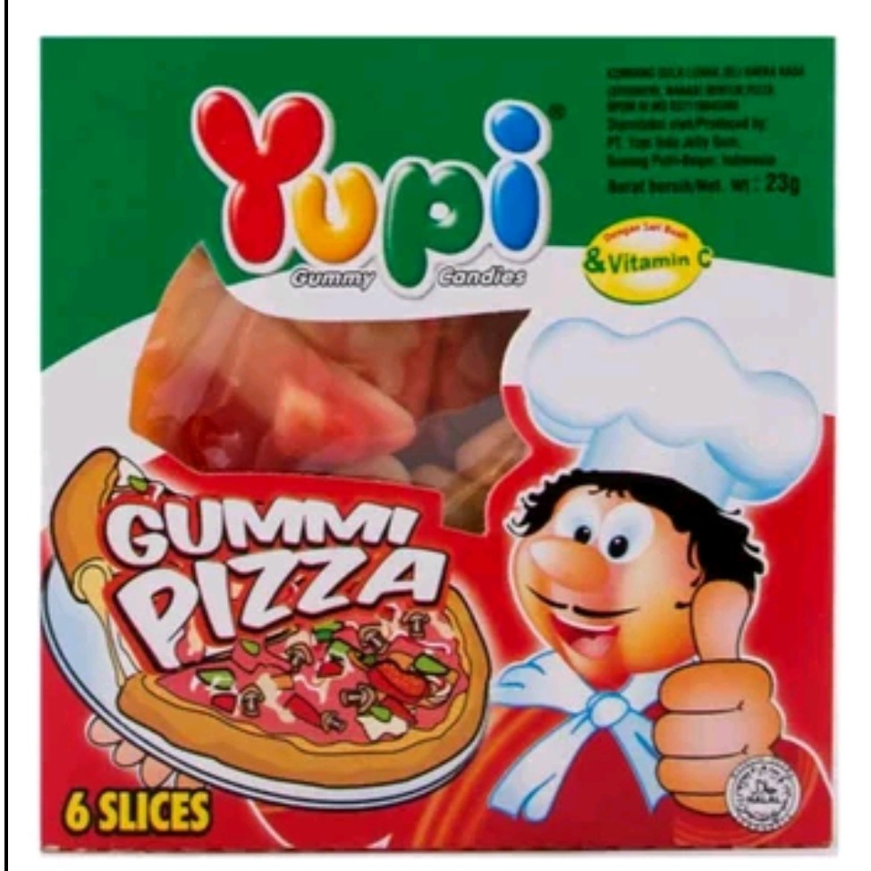 

YUPI GUMMIN PIZZA 23GR